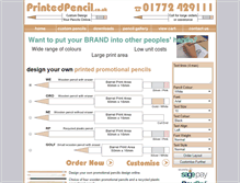 Tablet Screenshot of printedpencil.co.uk